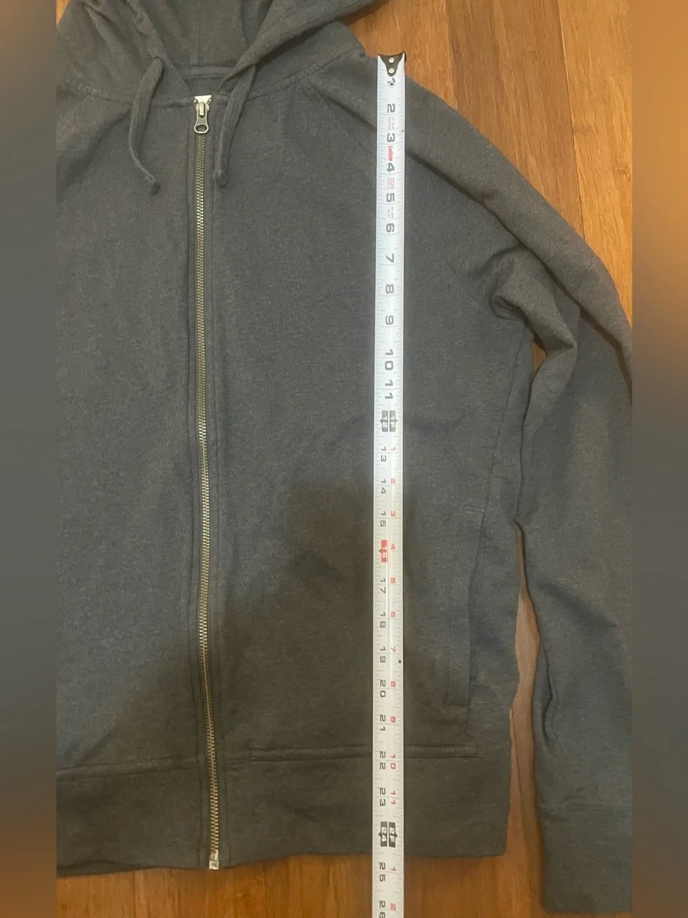 Pact Hoodie Full Zip Mens M Charcoal Gray Organic Cozy Soft